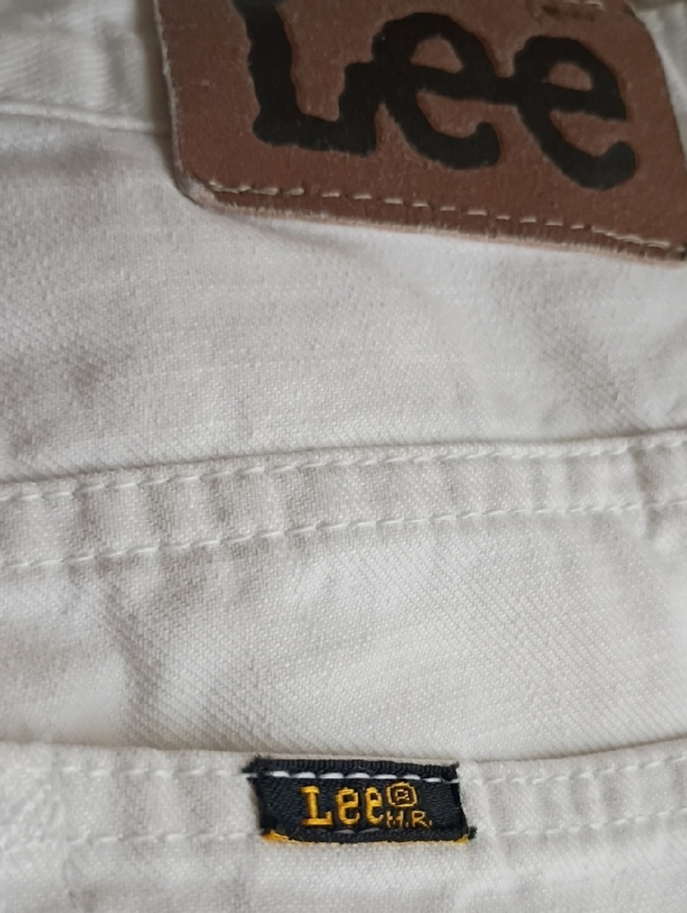 Lee White Flare Jeans for WomenY2K - Picture 4 of 6